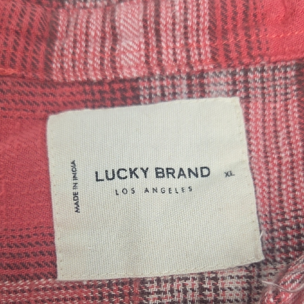 Lucky Brand Pink Plaid Button-Down Shirt - Picture 8 of 10